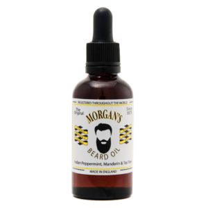 Morgan´s Natural Beard Oil | 100% ig natürliche Ölmischung, um Gesichtshaar und Haut aufzubauen. Enthält indisches Pfefferminz-, Mandarinen- und Teebaumöl.