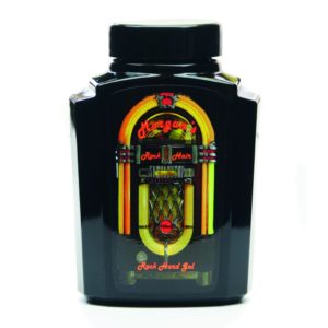 Morgan´s Rock Hard Gel | Sorgt für festen Halt, ideal für einen „Rockabilly Look“. Im nostalgischen schwarzen Glastiegel im Jukebox Design. Ein Blickfang im Regal. Formt Frisuren mit festem Halt, der Ihr Haar „rocken“ lässt.