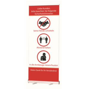 ROLL-UP-SYSTEM ABSTAND HALTEN