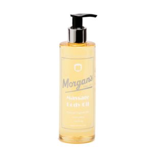 Morgan's Massageöl | Natürliches Massageöl, hergestellt aus Bio-Weizenkeimöl, reich an Vitamin E, B und A. Angereichert mit Avocado-, Argan-, Jojoba- und Kamelie-Samenölen. Mit einer zarten Vanille- und Honig-Note, um die Haut mit Feuchtigkeit zu versorgen sowie Körper und Geist angenehm zu beruhigen.